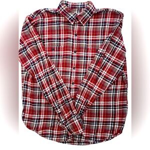 True Craft men’s size Large flannel plaid button down/long sleeve